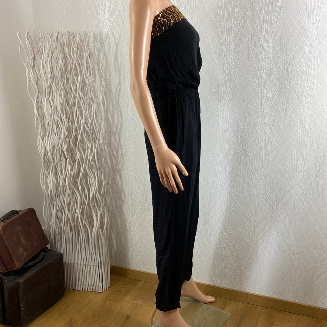 Combinaison femme bandeau perles jazz Jumpsuit Suku Bazar