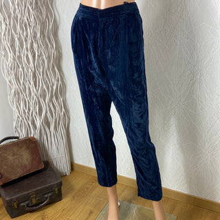 Pantalon velours bleu marine see u soon