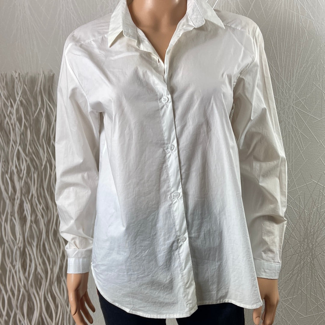 Chemise femme classique blanche 100% coton Senes - Offre-Unique