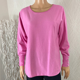 Pull rose manches longues Cloal