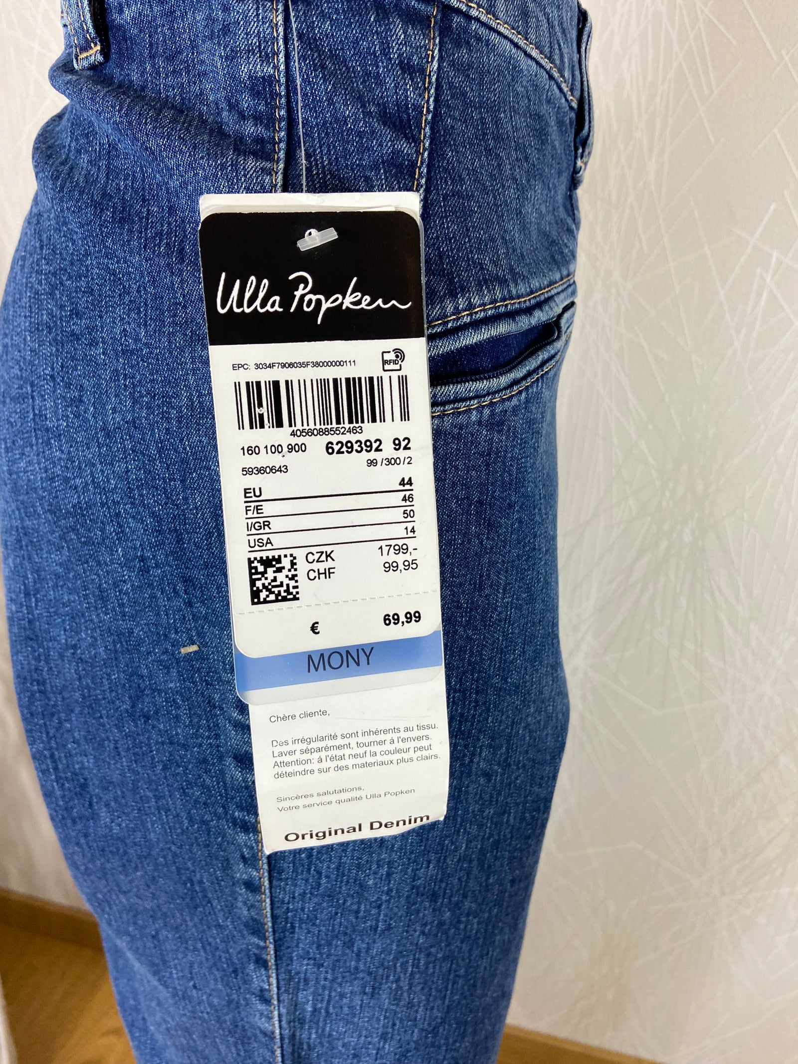 Jeans taille haute élastique coupe droite Ulla Popken