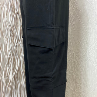 Pantalon noir taille haute coupe ample Bydanta Cargo Pants 4 B.Young