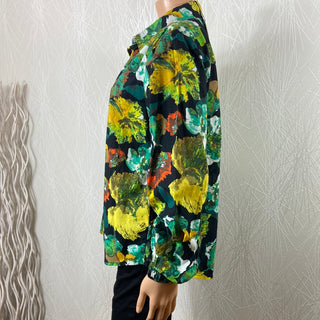 Chemise femme tissu coton fleuri multicolore Byisalo B.Young