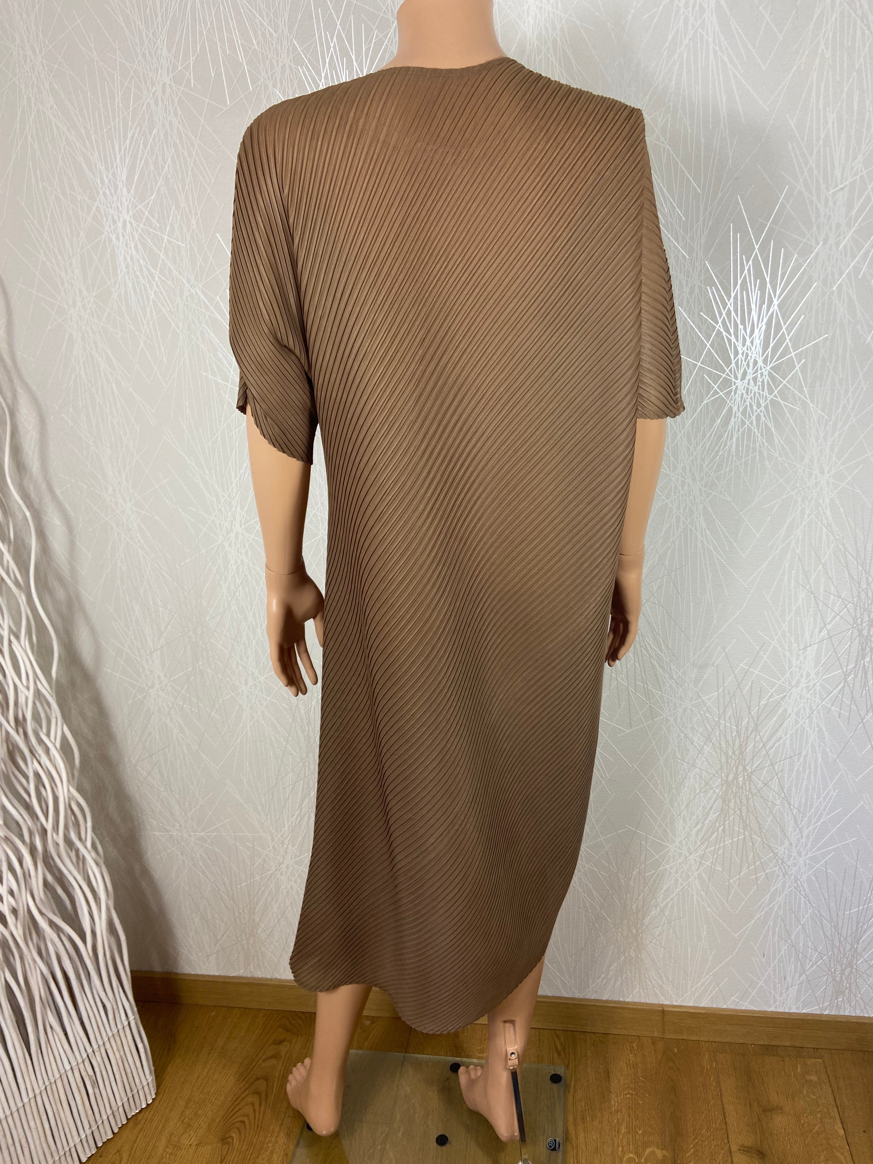 Robe marron extensible Venus - Taille Unique