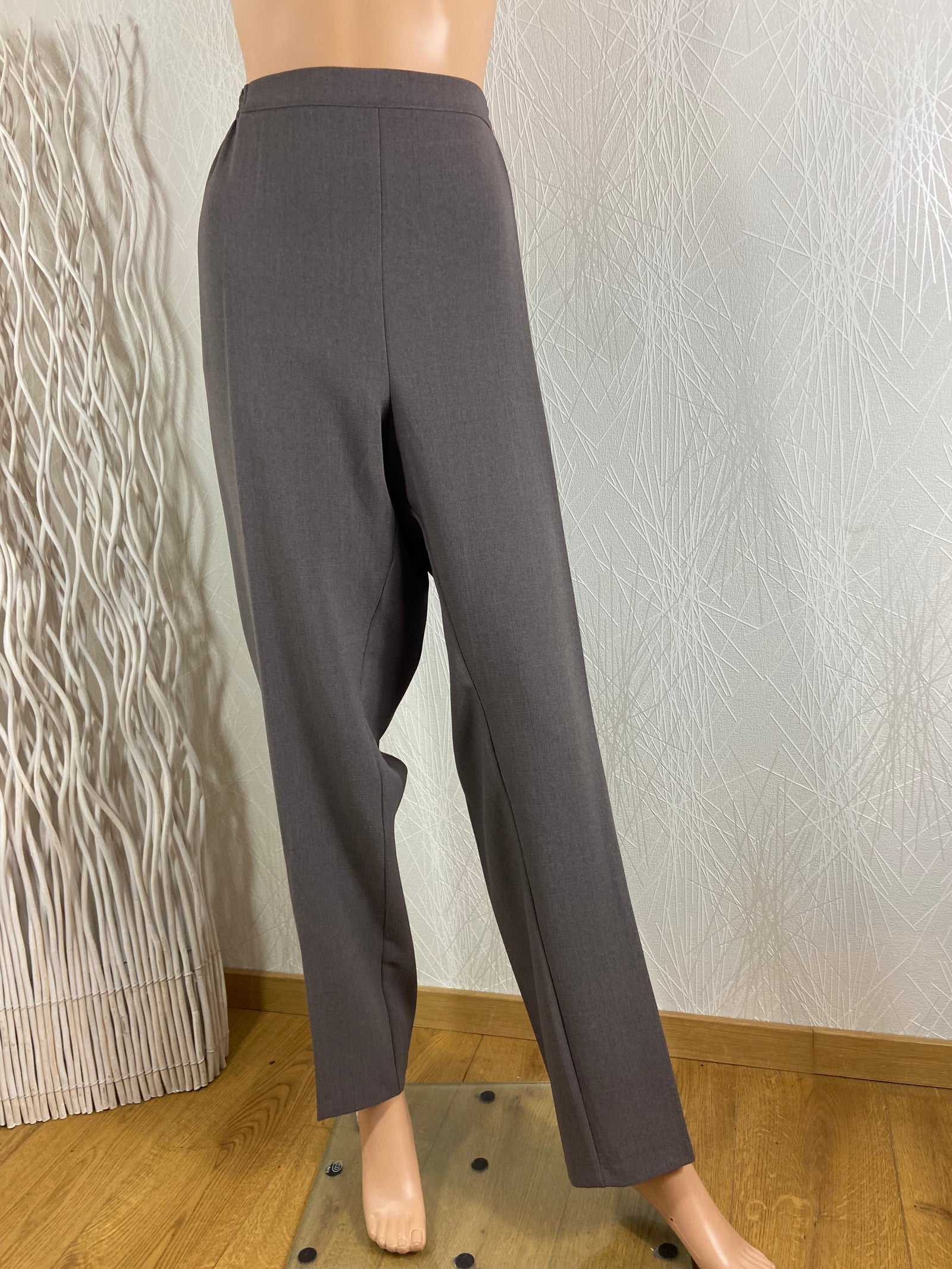 Pantalon habillé femme taille haute élastique fabrication française Telmail