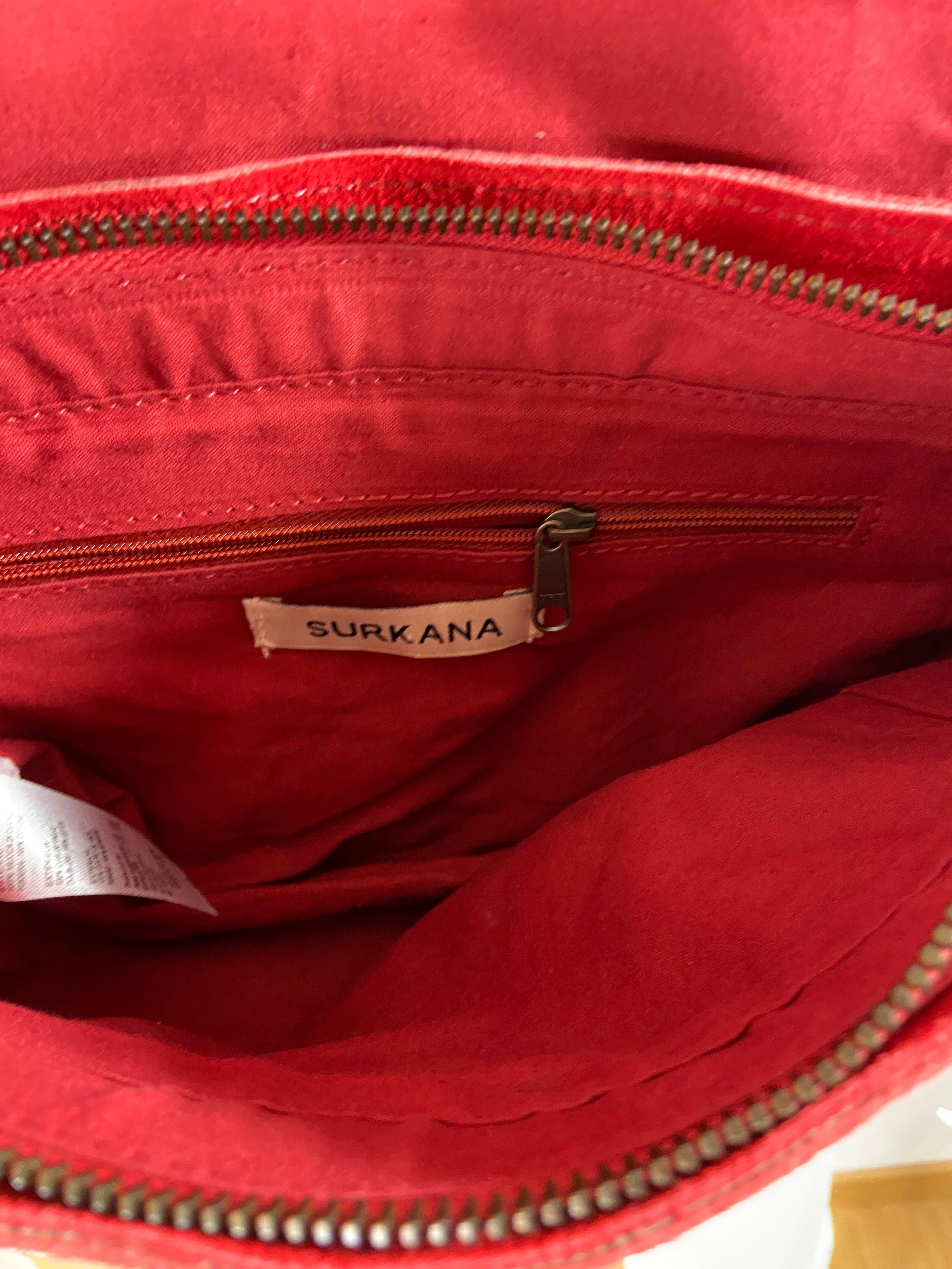 Sac à bandoulière réglable en véritable cuir daim nubuck Surkana - Offre-Unique