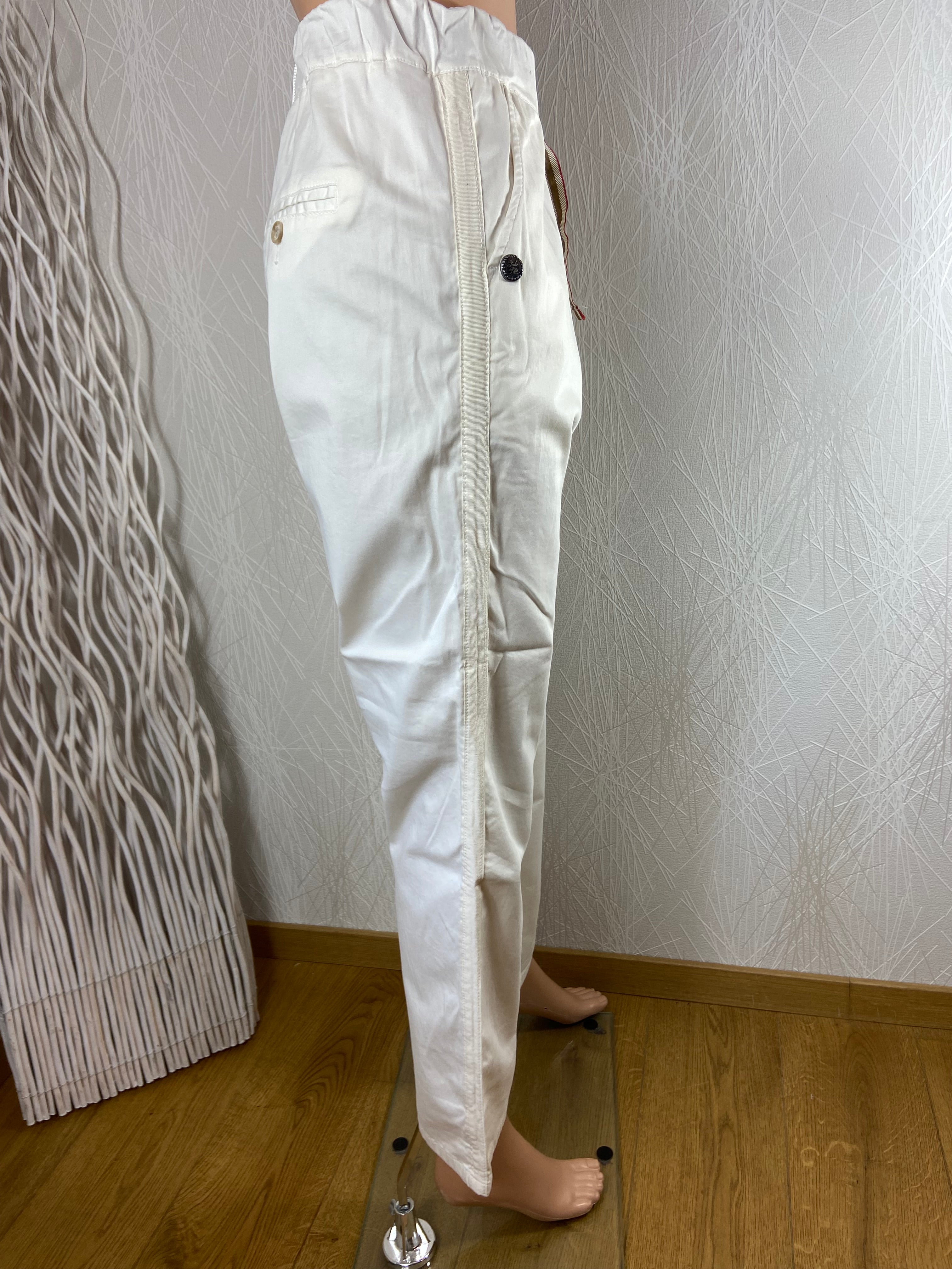 Pantalon léger droit blanc Pako Litto