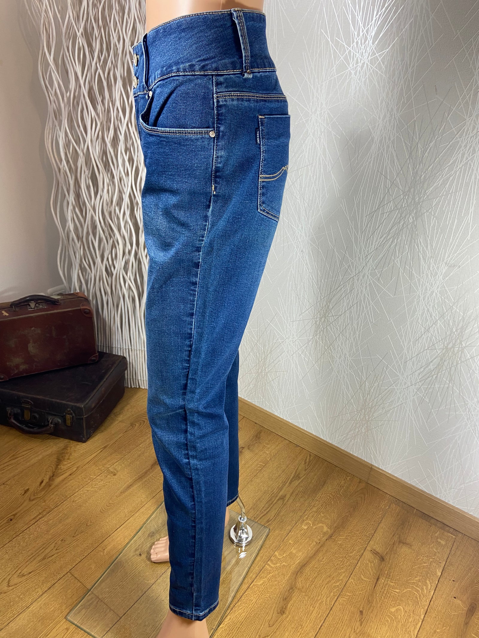 Jeans stretch près du corps effet ventre plat Tiffosi