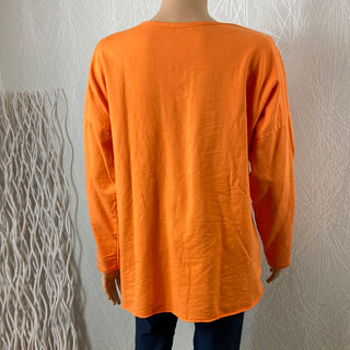 T-shirt coton ample femme manches longues étoile sequins New Collection
