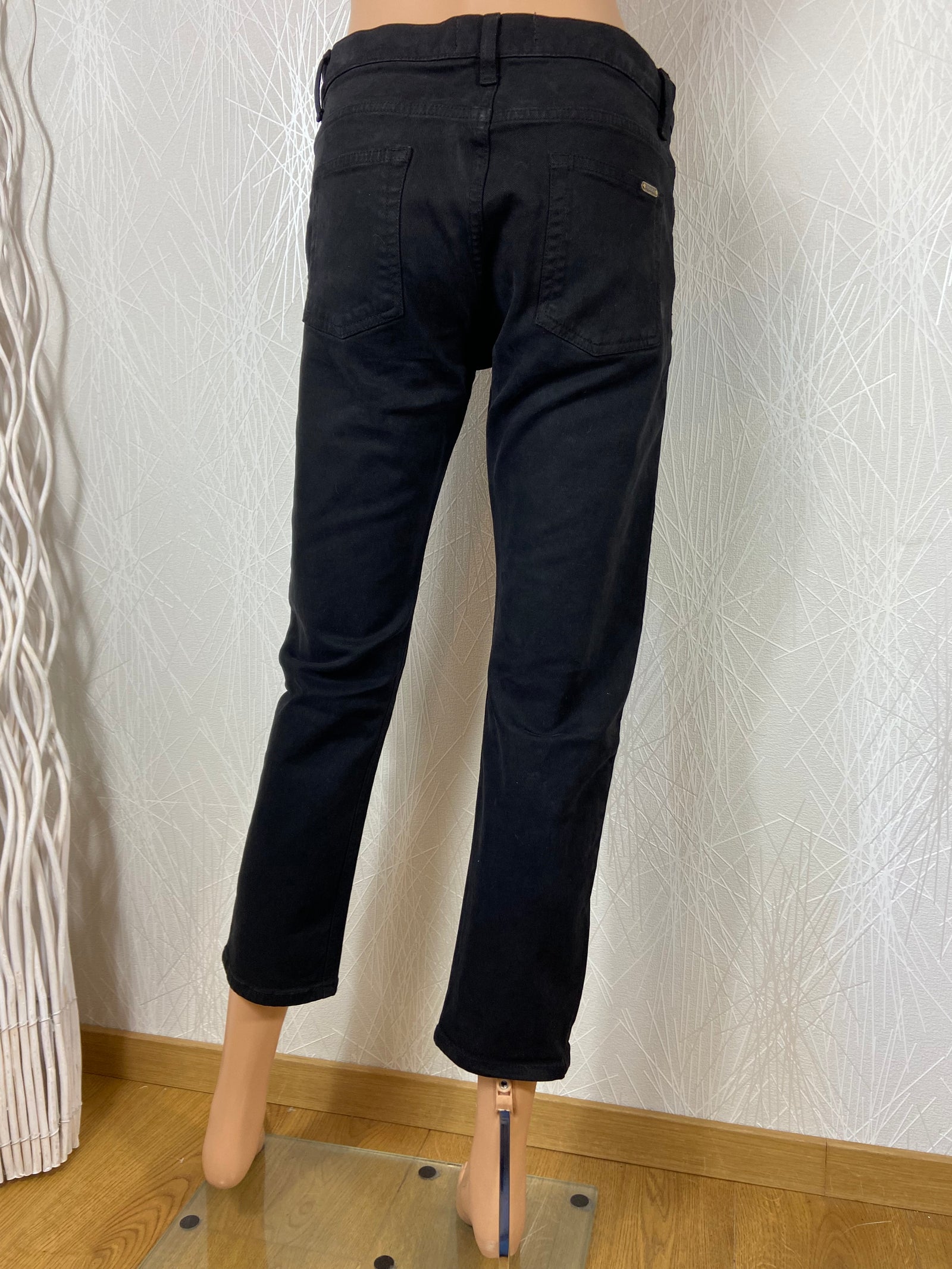 Jeans noir coupe droite Acquaverde