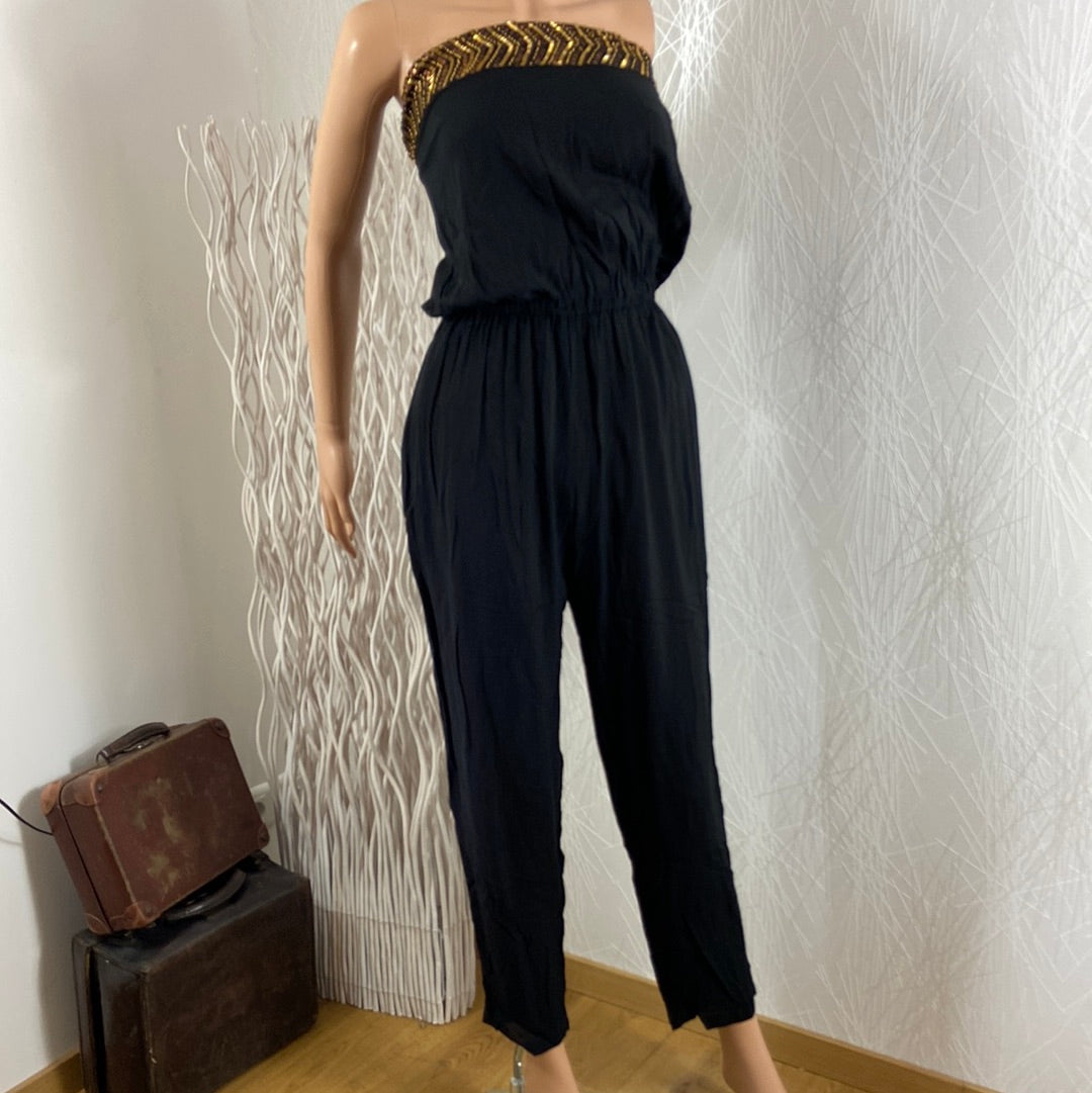 Combinaison femme bandeau perles jazz Jumpsuit Suku Bazar