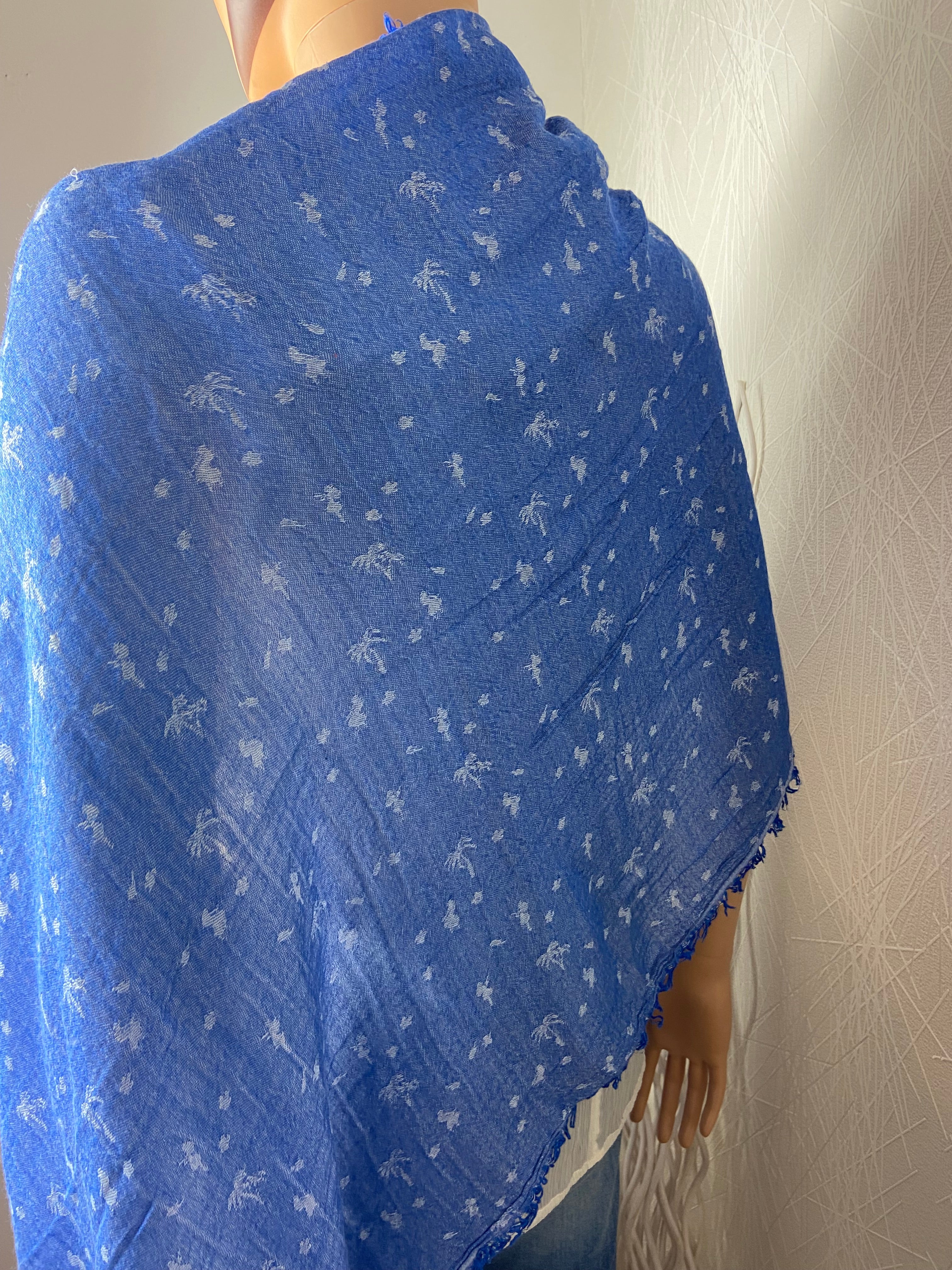 Foulard bleu réversible Pako Litto