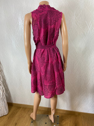 Robe légère coton rose sans manches Aller Simplement