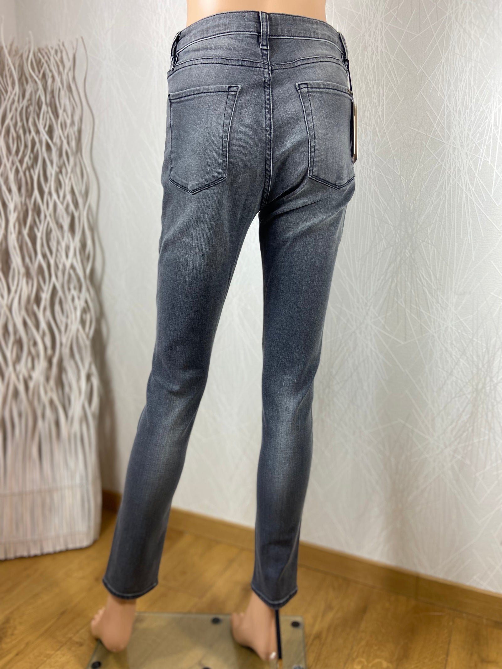 Jeans taille haute coupe skinny Acquaverde