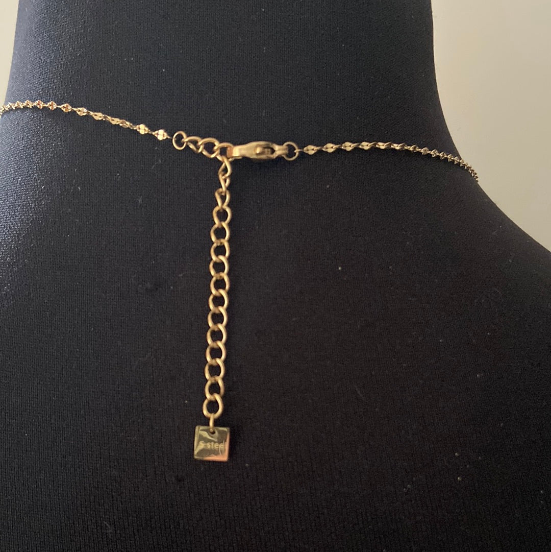 Collier avec pendentif cristal Swarovski et pierre blanche Bohm - Offre-Unique