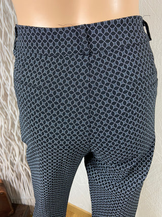 Pantalon noir gris taille haute stretch confortable Made In Italy