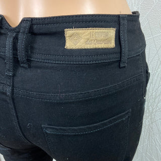 Jeans denim noir femme taille normale coupe slim modèle Sharon Le Comptoir des Quartiers