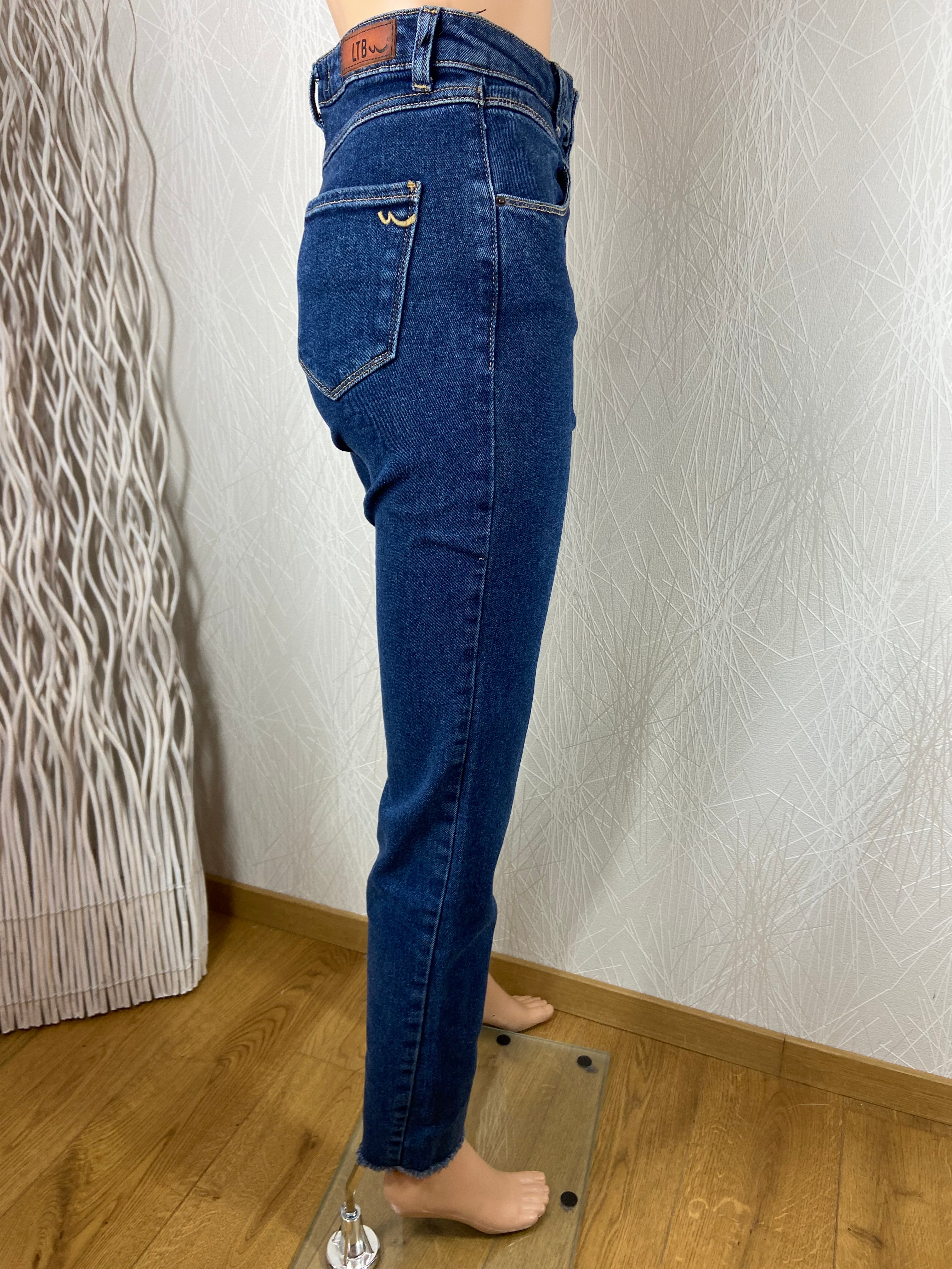 Jeans haut de gamme blue denim coupe slim mom LTB