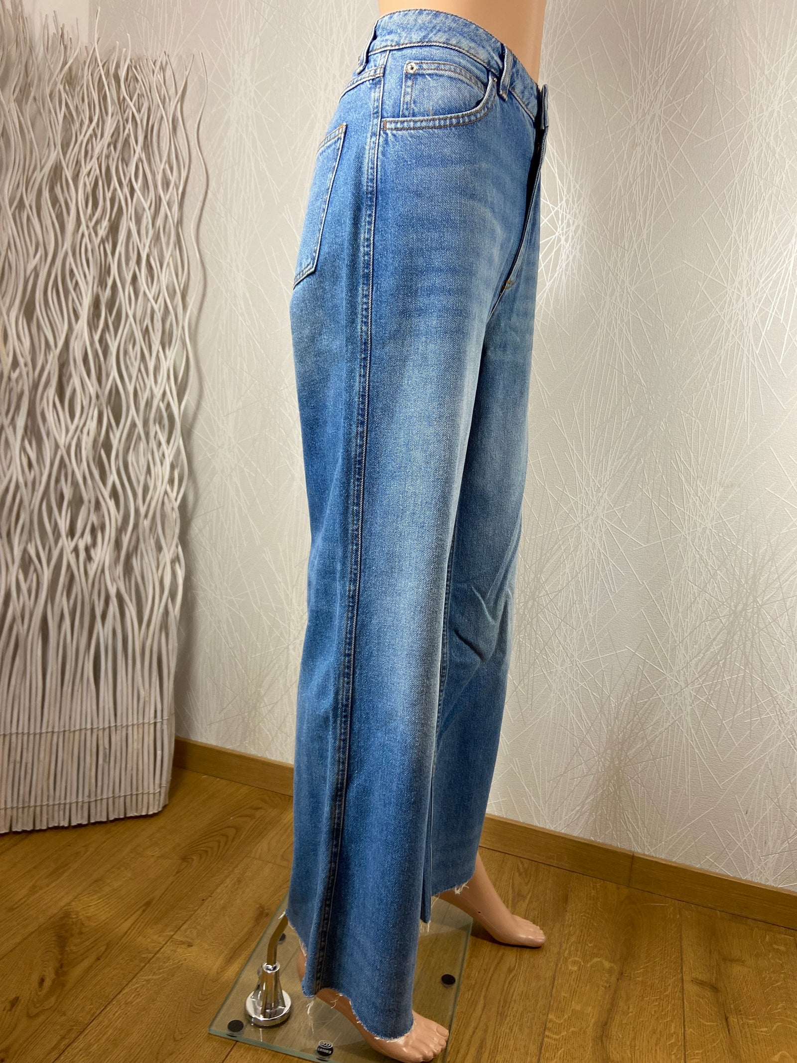 Jeans flare taille haute modèle Rosy NVY