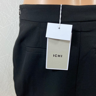 Jupe portefeuille noire courte taille mi-haute Ihlexi Ichi