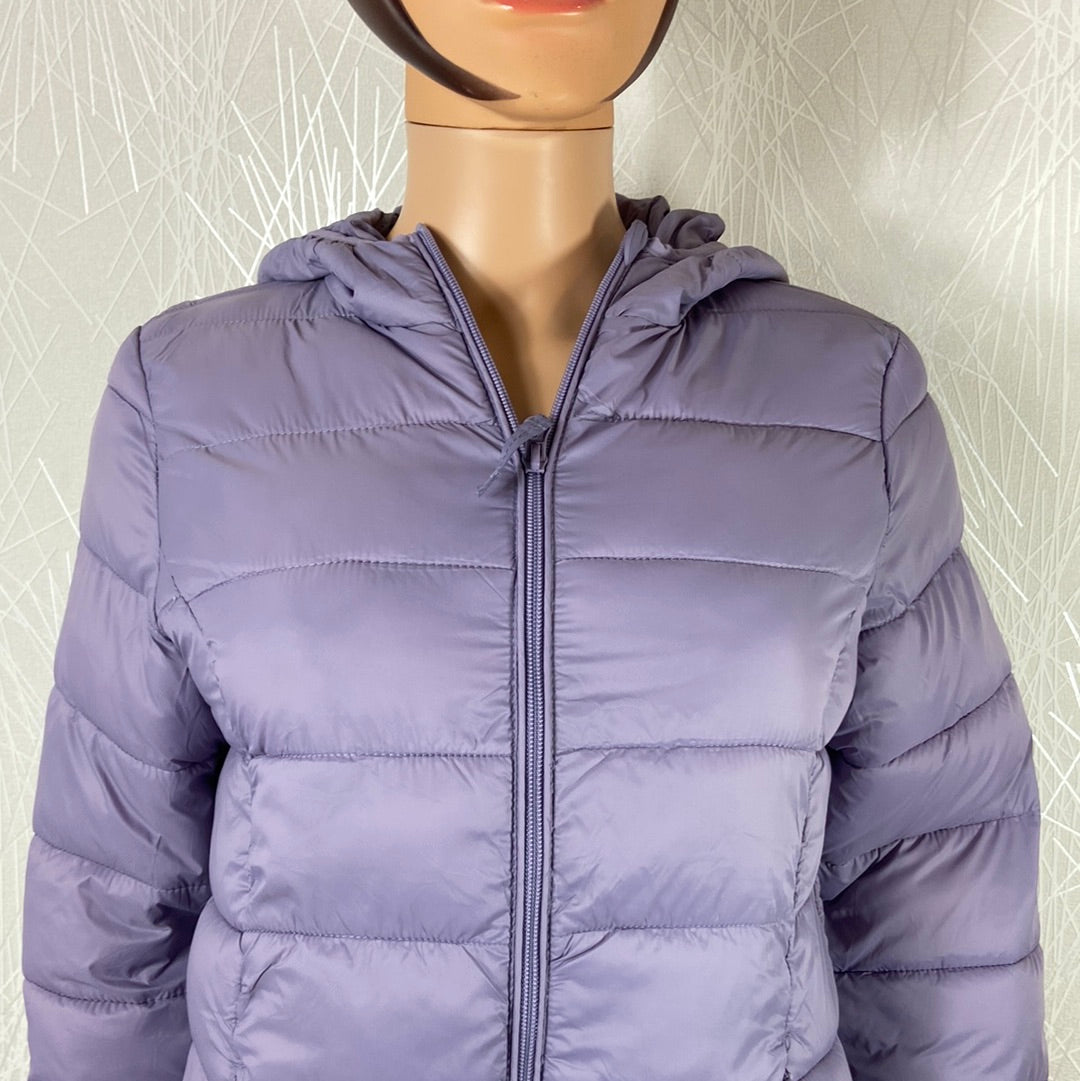 Manteau veste matelassé veste doudoune capuche violet modèle Bybelena Jacket B.Young - Offre-Unique