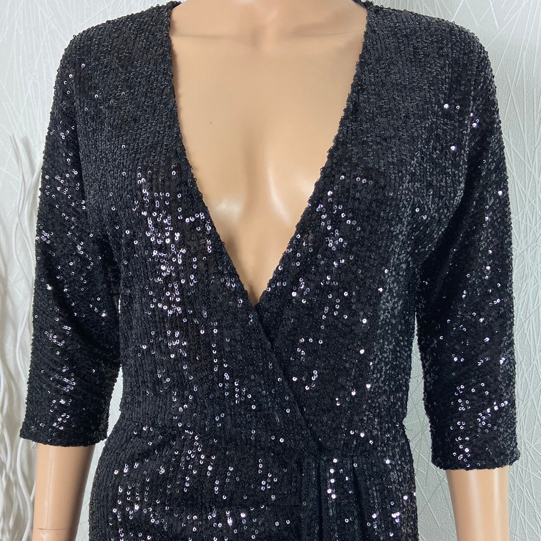 Robe de soirée à sequins par la styliste italienne Patricia Pepe