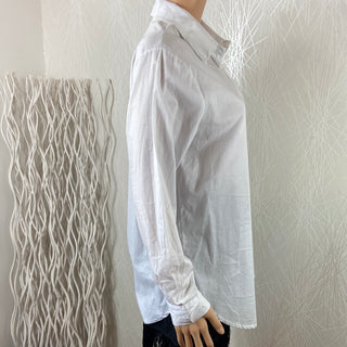 Chemise blanche ample en coton Made In Italy