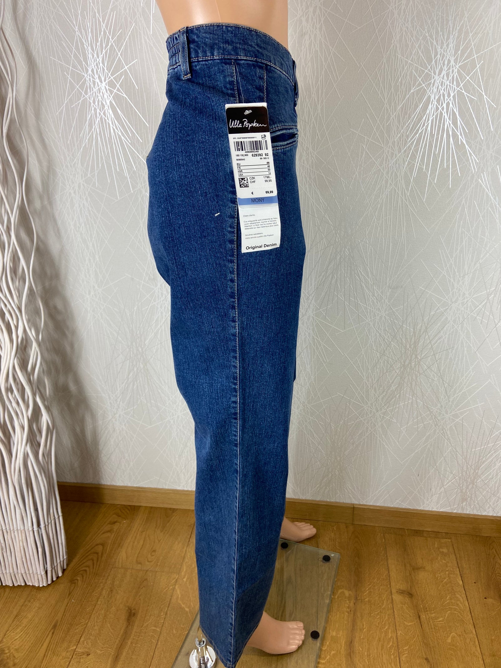 Jeans taille haute élastique coupe droite Ulla Popken