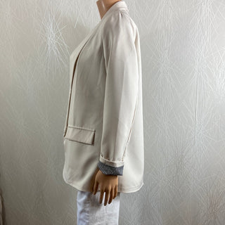 Veste femme doublée blanche manches retroussables New Collection