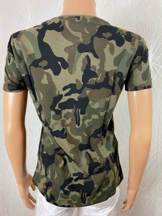 T-shirt Arcachon coton kaki camouflage Kapitales