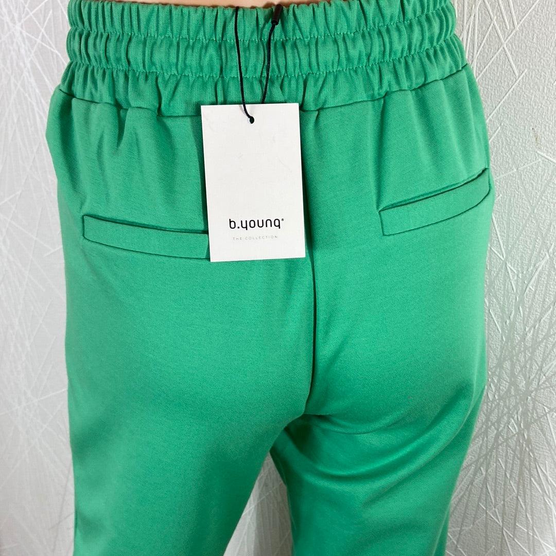 Pantalon taille haute élastique avec cordon Rizetta Crop Pants B.Young - Offre-Unique