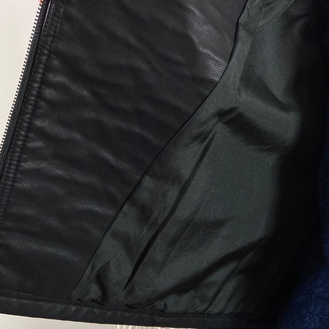 Veste femme cuir synthétique noir Bybasio Biker Jacket B.Young - Offre-Unique