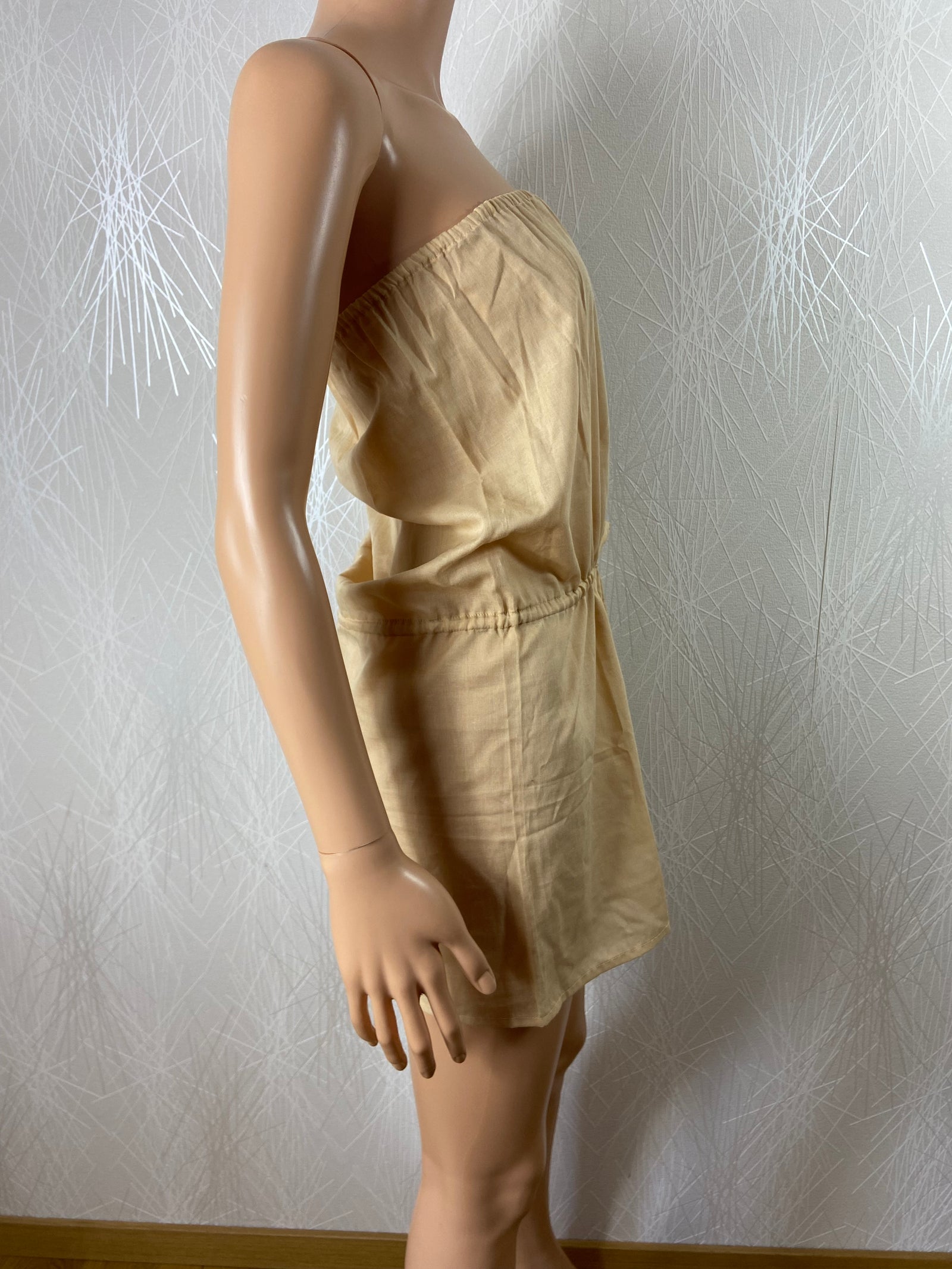 Robe de plage légère beige Paradisiaque