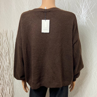 Pull marron oversize bymarry jumper B.Young