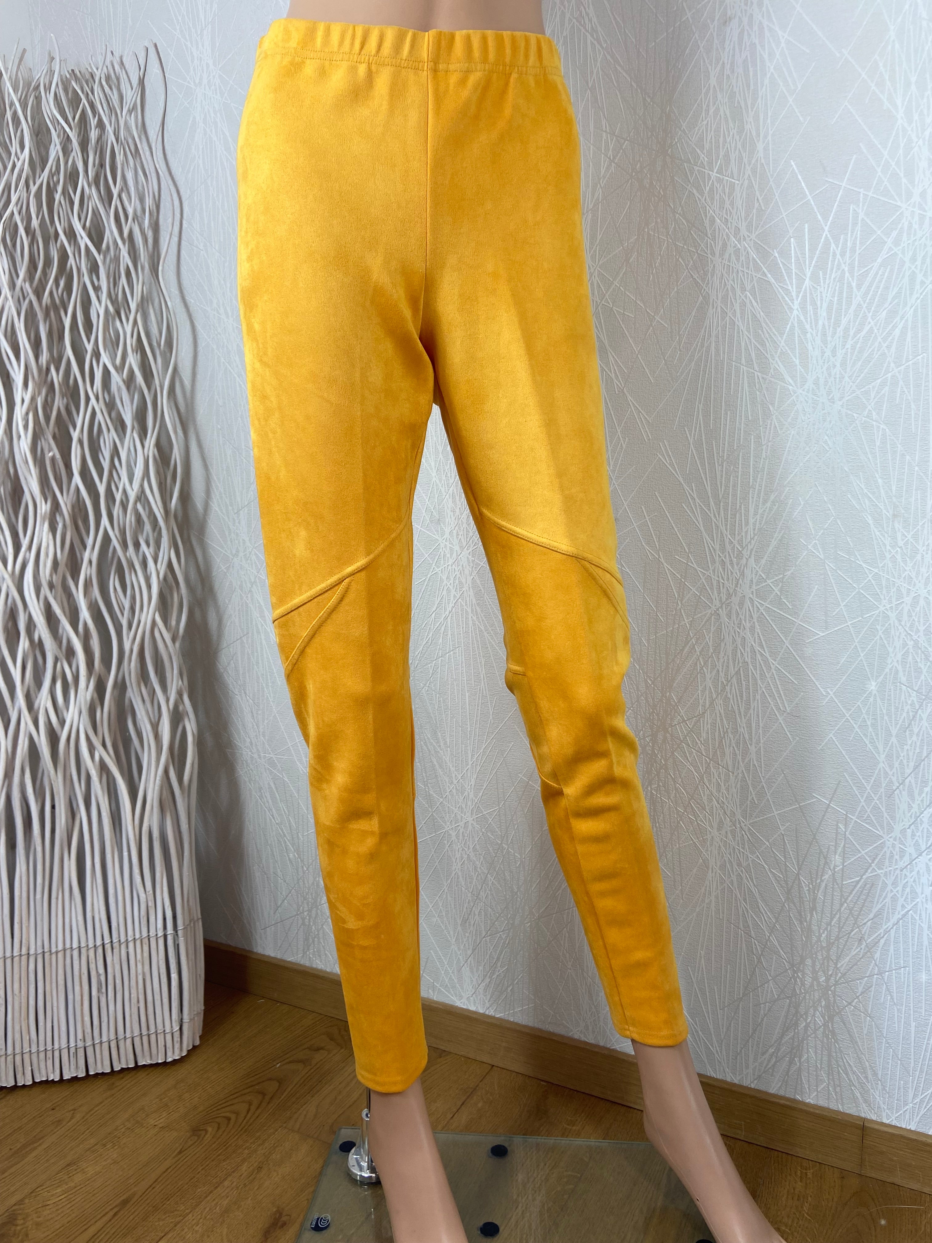 Pantalon détente jaune taille élastique One O One