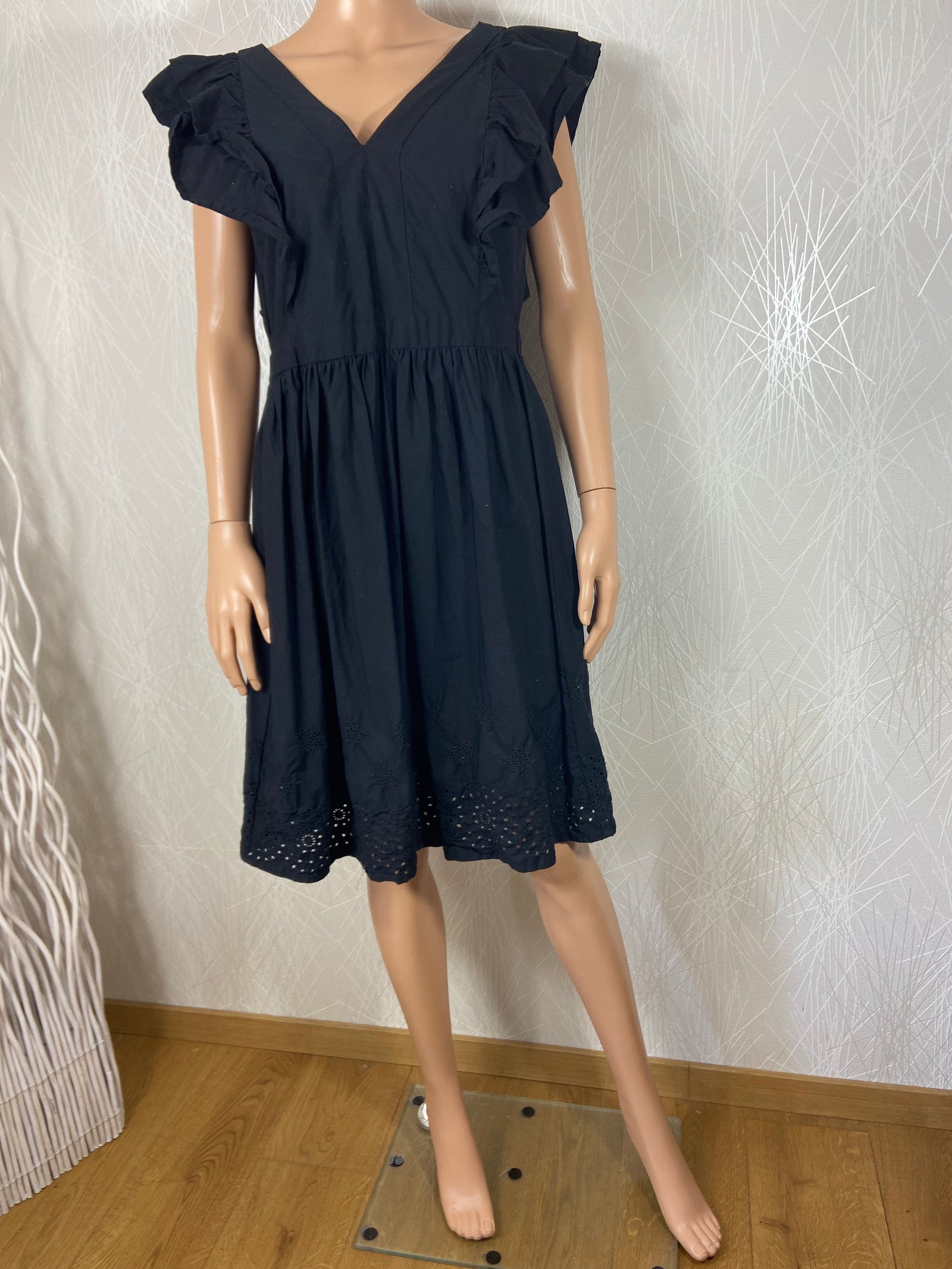 Robe noire légère sans manches 100 % coton Vero Moda