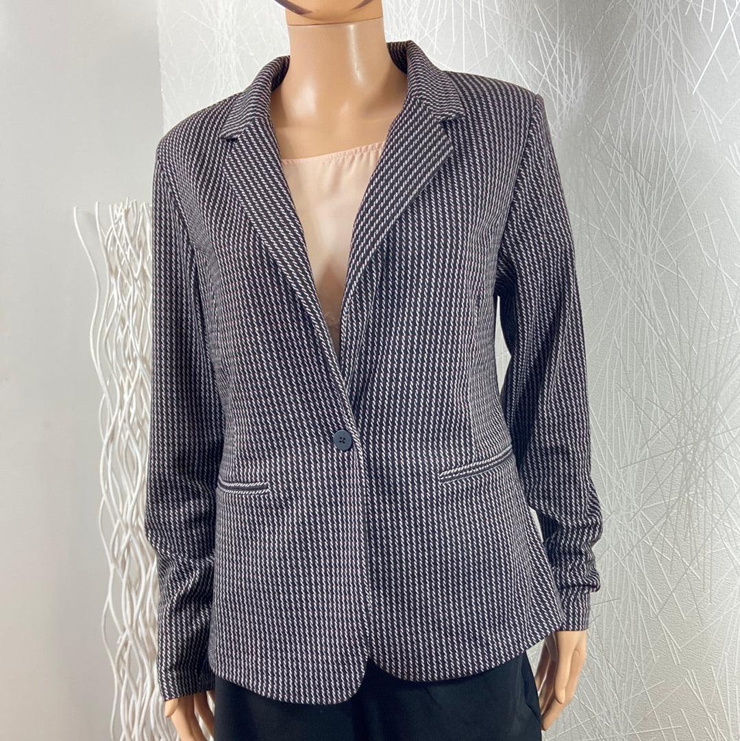 Veste habillée femme tons gris Ihkate Structure Ichi - Offre-Unique