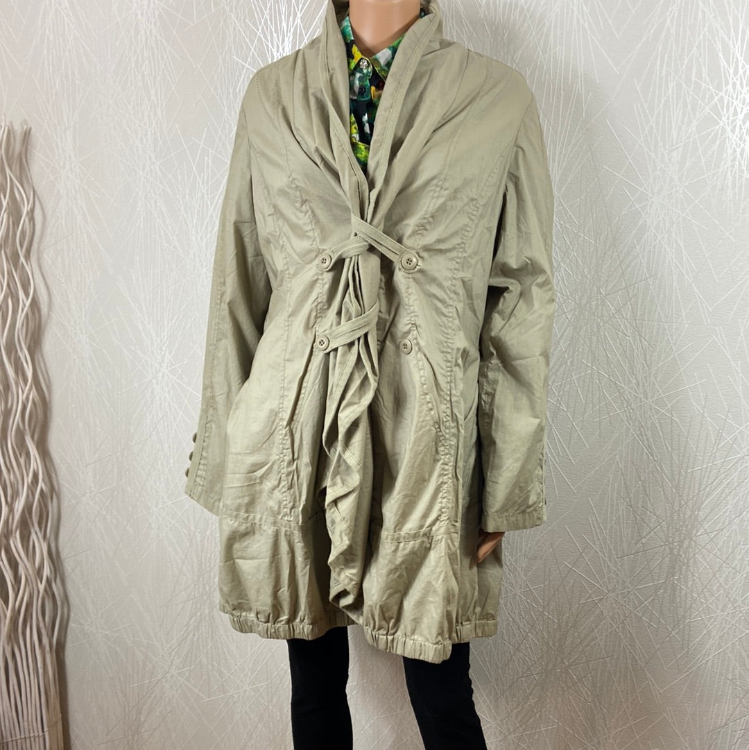 Manteau léger femme kaki clair Hep