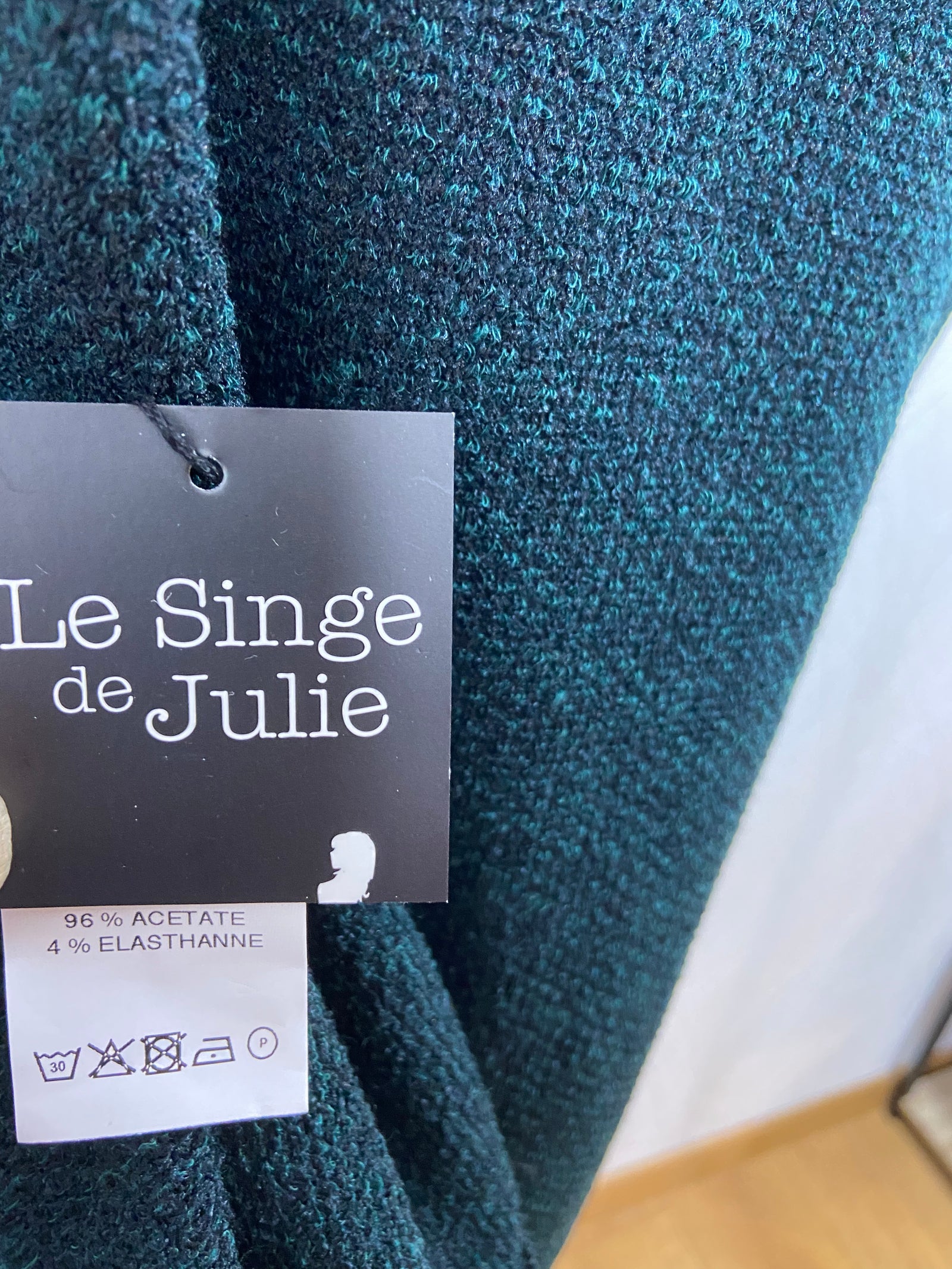 Gilet vert Le Singe de Julie