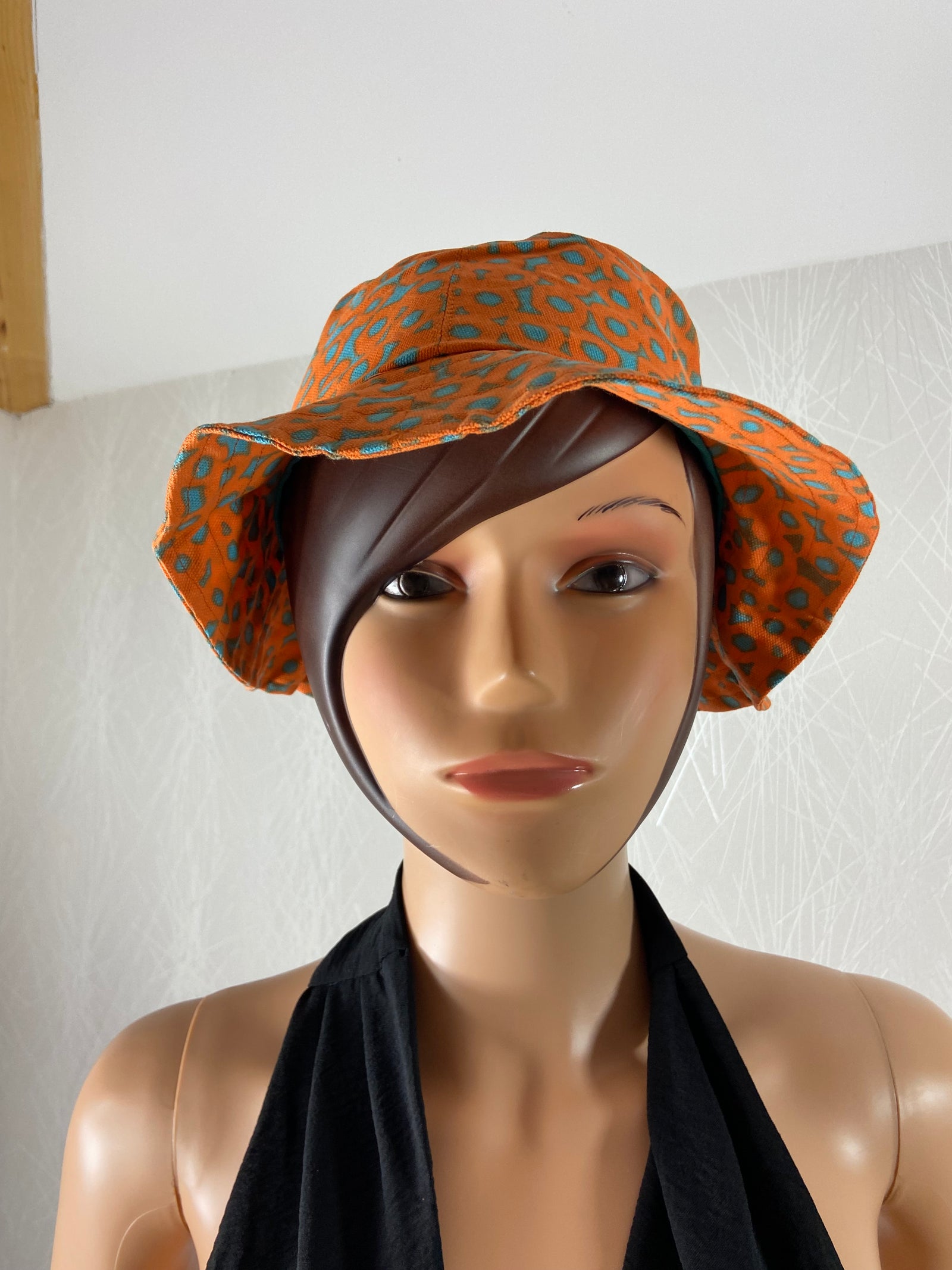 Chapeau bob coton femme style vintage 70's  Surkana