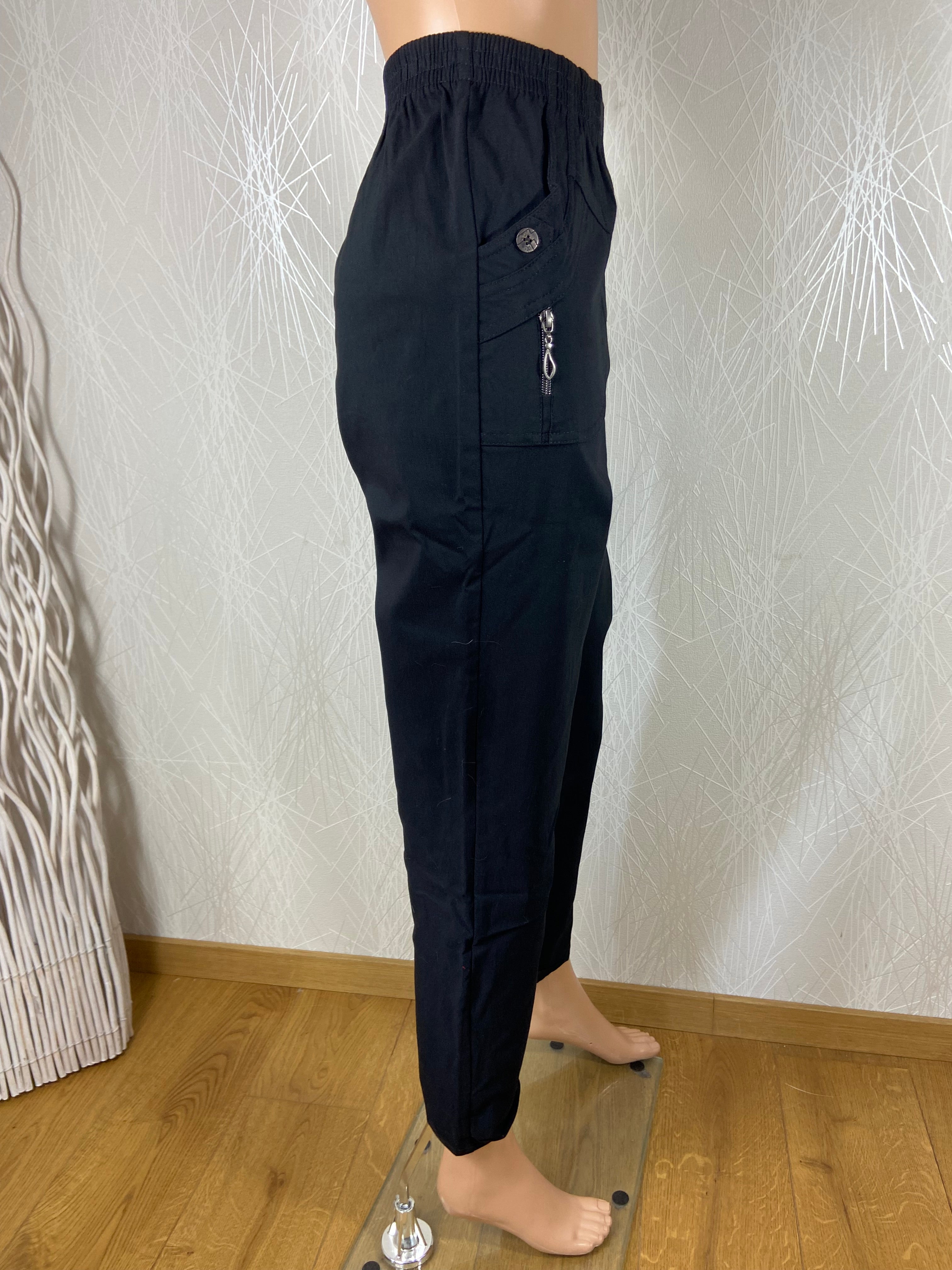 Pantalon imperméable noir intérieur molletonné Jst For My