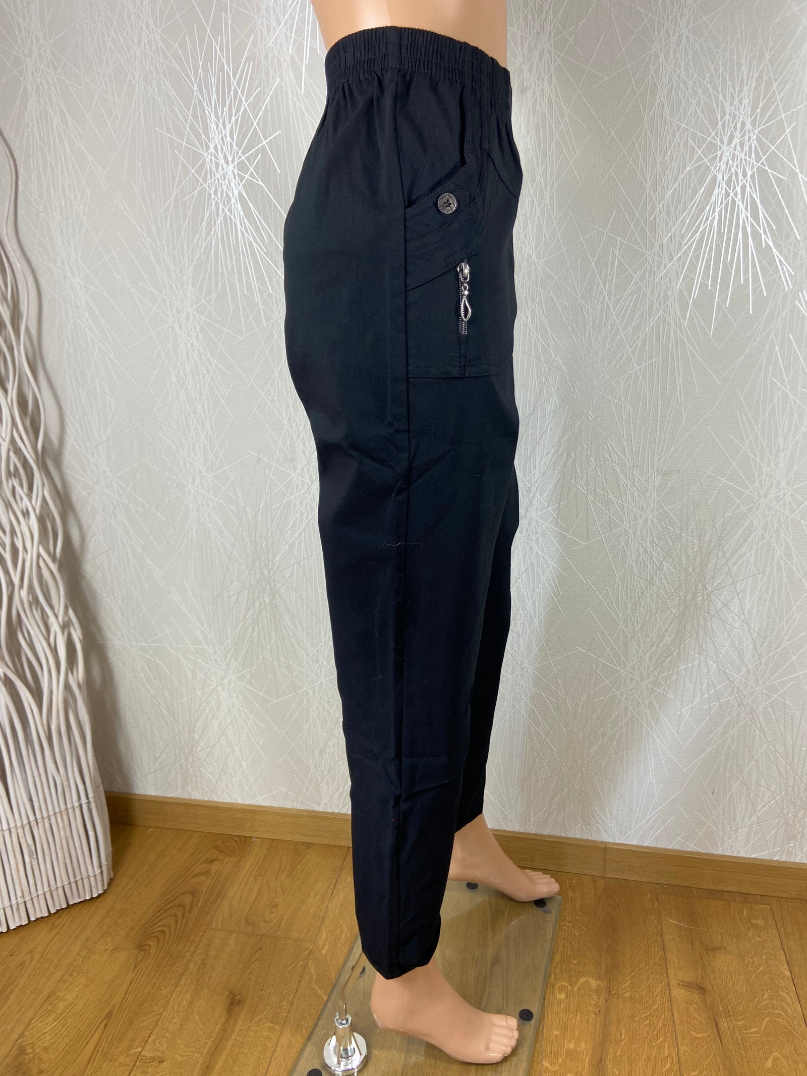 Pantalon imperméable noir intérieur molletonné Jst For My