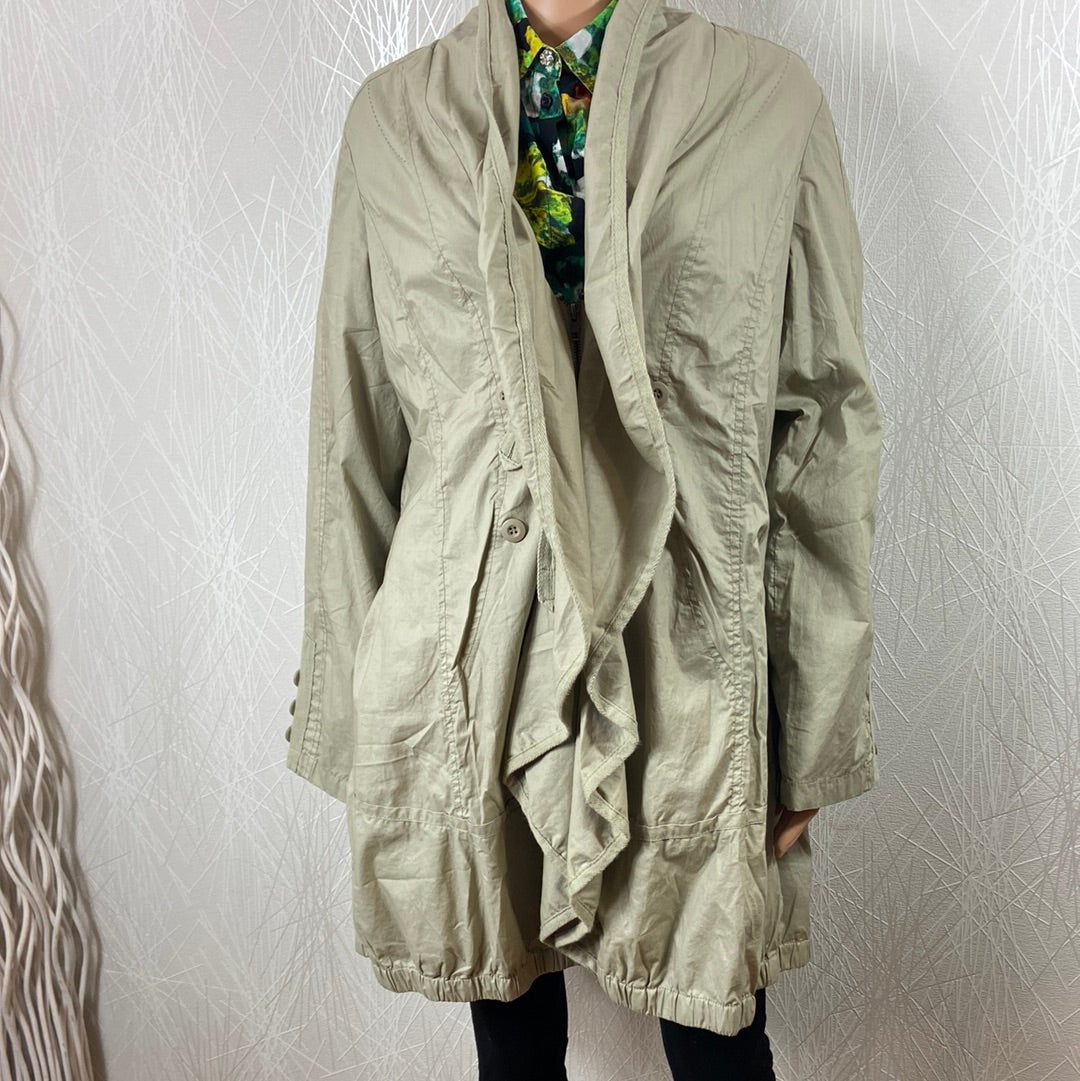 Manteau léger femme kaki clair Hep