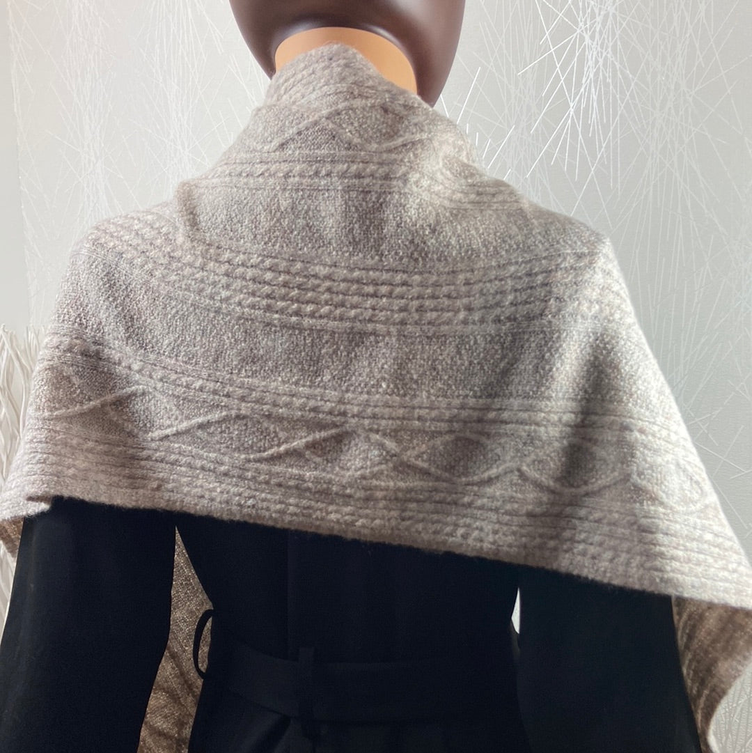 Écharpe foulard gris moucheté modele Iacagrisc ICHI