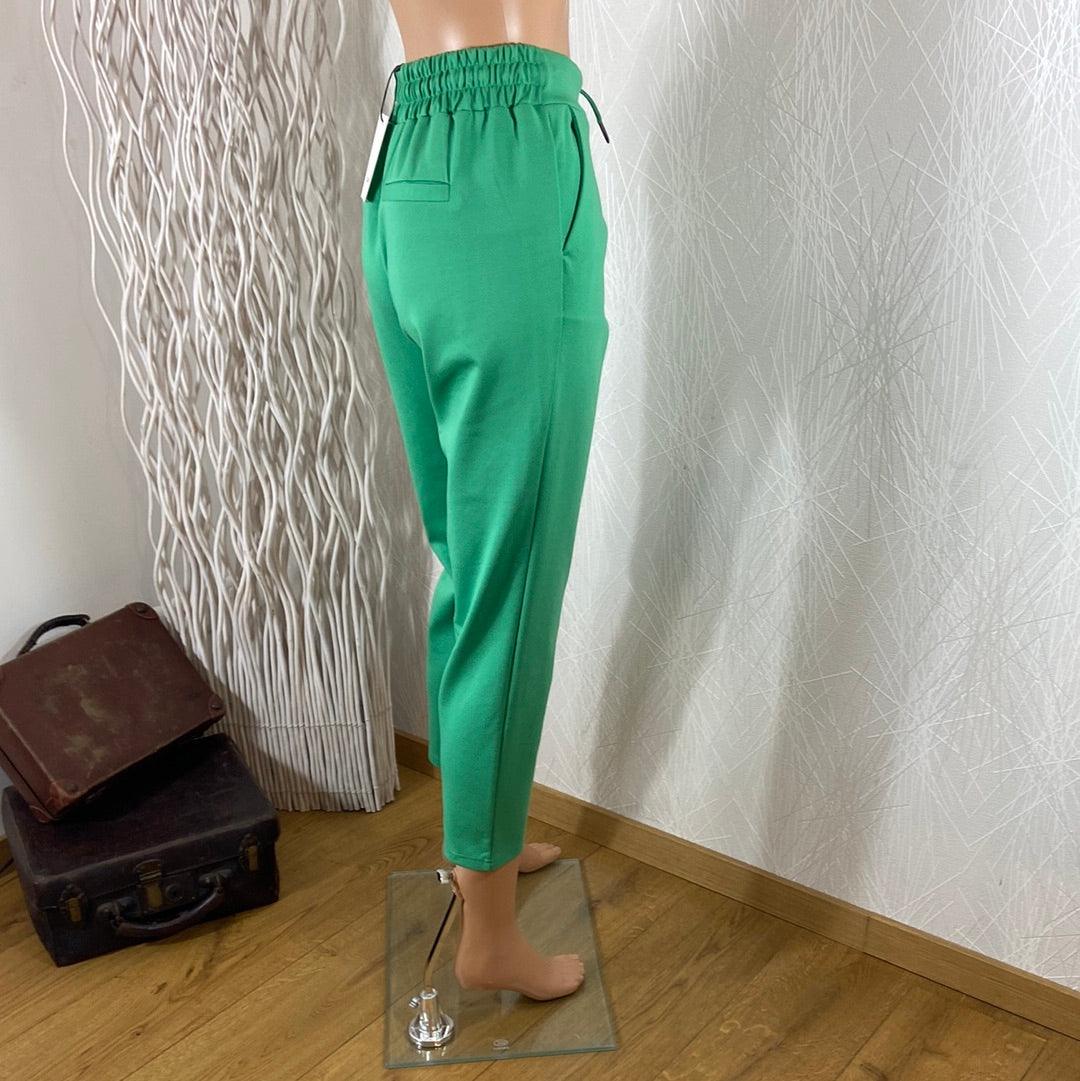 Pantalon taille haute élastique avec cordon Rizetta Crop Pants B.Young - Offre-Unique