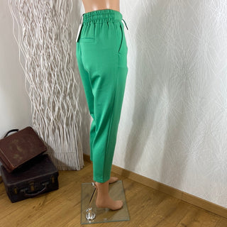 Pantalon taille haute élastique avec cordon Rizetta Crop Pants B.Young