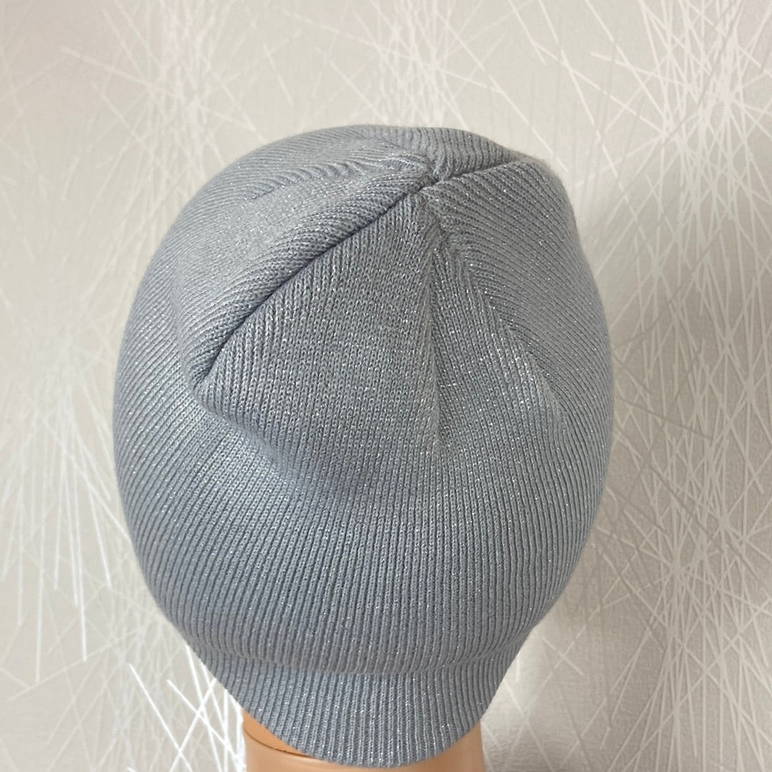 Bonnet gris argenté Hand Made