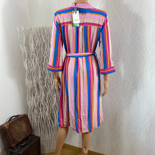 Robe rayée multicolore modèle Bymmjoella Shirt Dress B.Young