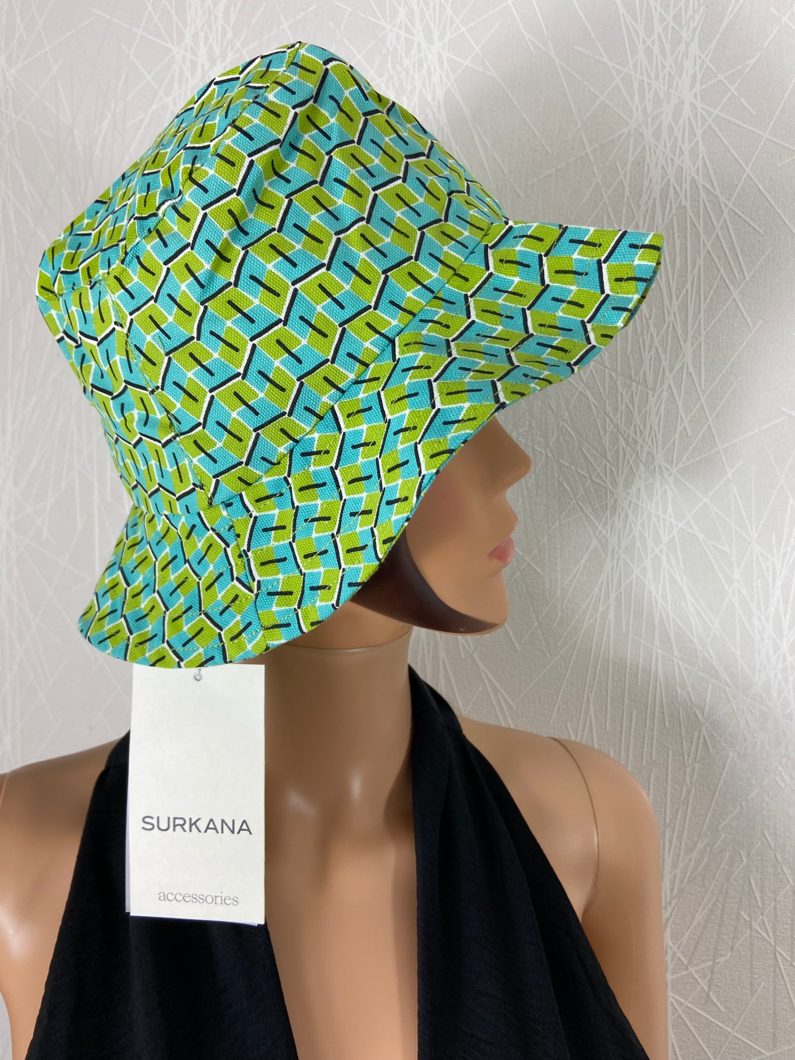 Chapeau bob coton femme style vintage 70's  Surkana