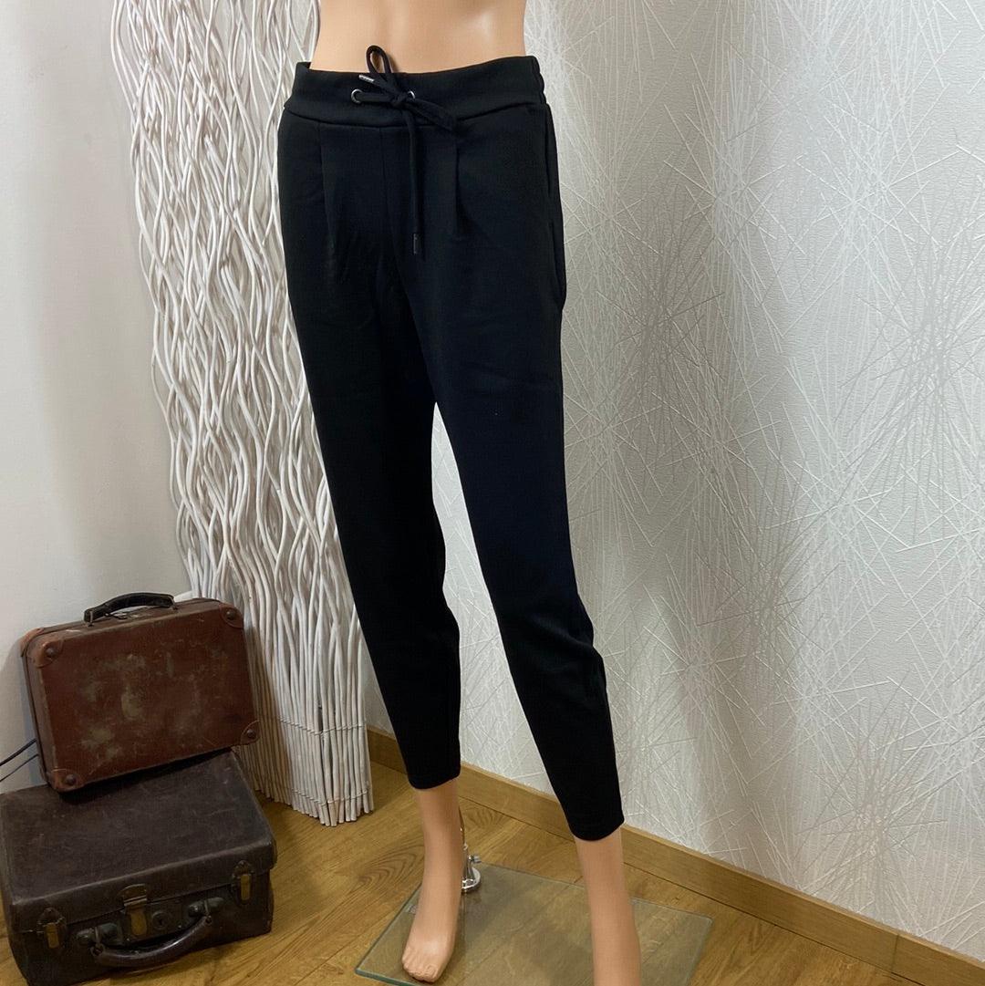 Pantalon taille haute élastique avec cordon Rizetta Crop Pants B.Young - Offre-Unique